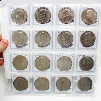 1971-1978 P&D Eisenhower Dollar BU Condition in Custom Packaging