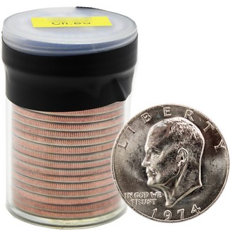 1974 Eisenhower Dollar Roll BU Condition (20 Coins)