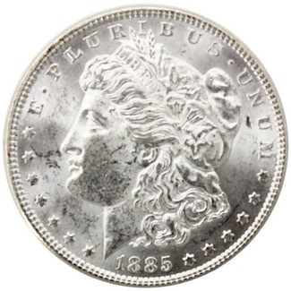 Random Pre-1921 Morgan Silver Dollar in Brilliant Uncirculated Condition