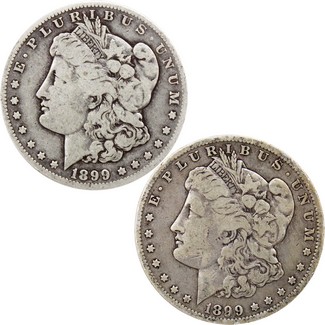 1899 New Orleans Morgan Silver Dollar Duo!