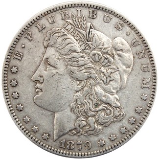 1879 Morgan Silver Dollar in Very Fine - Extra Fine Condition