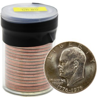 Random Mint Mark and/or Type 1976 Eisenhower Dollar Roll BU (20 Coins)