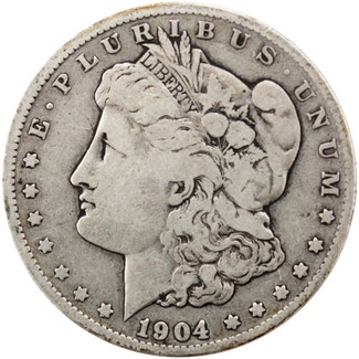 1904 S Morgan Silver Dollar Fine - Very Fine Condition