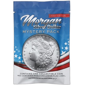 Morgan Silver Dollar NGC MS63 Mystery Pack 1st Edition
