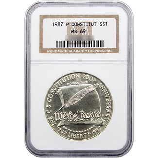 1987 Constitution Commem NGC MS69