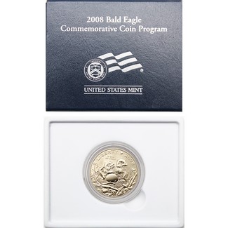 2008 Bald Eagle Commem Half Dollar BU OGP