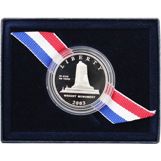 2003 Proof First Flight Centennial Commem Half Dollar OGP