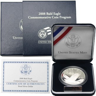 2008 P Bald Eagle Proof Dollar OGP