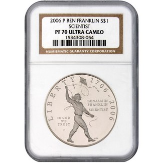 2006 Franklin (Scientist) Commem NGC PF-70 UC