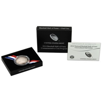 2014 D Baseball Hall of Fame BU Half Dollar OGP
