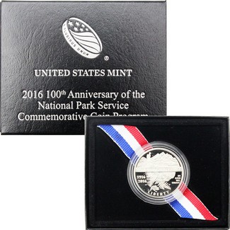 2016 S Proof National Park Service Commem Half Dollar OGP