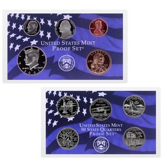 2001 Proof Set in OGP (10 coins)