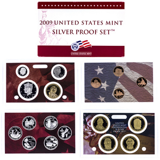 2009 Silver Proof Set in OGP (18 coins)