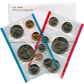 1974 Mint Set in OGP (13 coins)