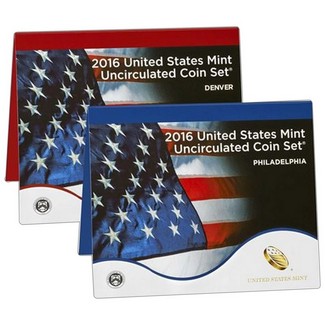 2016 P&D Mint Set in U.S. Mint Packaging