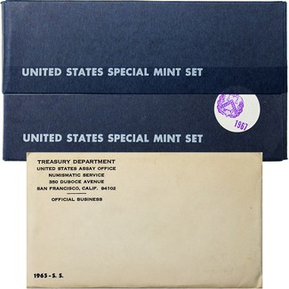 1965-67 Special Mint Sets in OGP (15 coins)