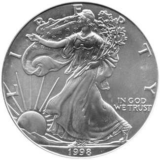 1998 Silver American Eagle Brilliant Uncirculated Condition