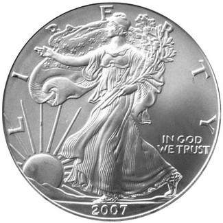 2007 Silver Eagle in BU in Capsule