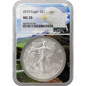 2019 Silver Eagle NGC MS70 Eagle Core