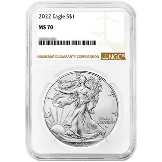 2022 Silver Eagle NGC MS70 Brown Label