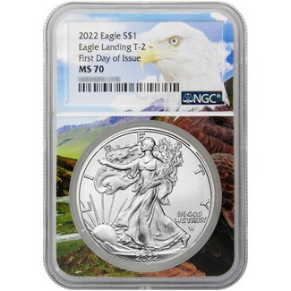 2022 Silver Eagle NGC MS70 First Day Issue Eagle Core