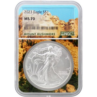 2023 Silver Eagle NGC MS70 Mount Rushmore Core