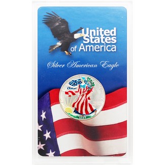 1988 Enameled "Hand Painted" 1oz American Silver Eagle