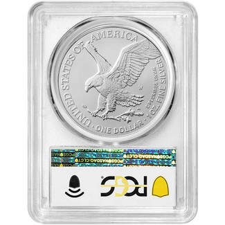 2025 W Burnished Silver Eagle PCGS SP70 Blue Label | The