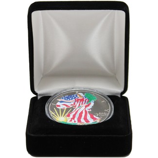 2025 Silver Eagle Colorized Obverse and Reverse Black Ruthenium Edition