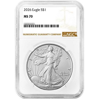2026 Silver Eagle NGC MS70 Brown Label