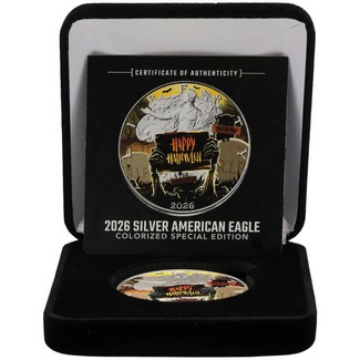 2026 Silver Eagle Colorized Haunted Halloween Edition