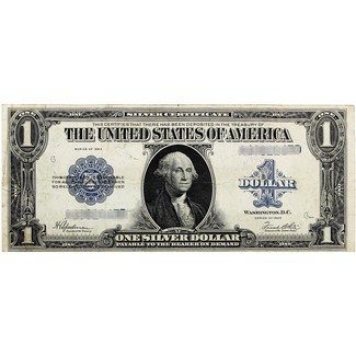 Series 1923 $1 Large Silver Certificate Fine - Very Fine Condition