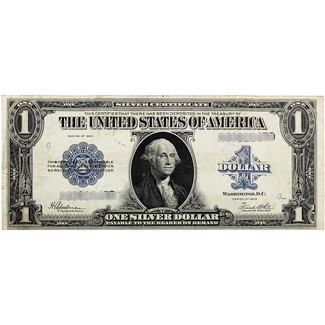 Series 1923 $1 Large Silver Certificate Fine - Very Fine Condition