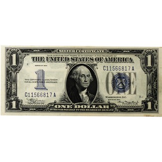 1934 $1 Silver Certificate "Funny Back" CU