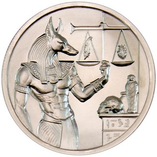 Ultra High Relief 2 oz Silver Round Cleopatra Egyptian Gods Series