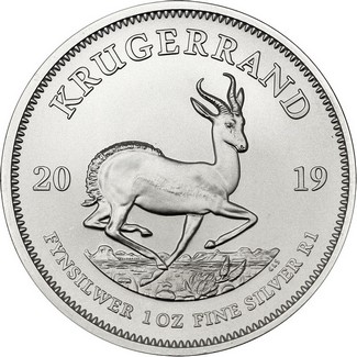 2019 South Africa Silver Krugerrand 1oz BU Coin