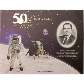 Apollo 11 50th Anniversary 2019 Engraved Print: The Eagle Has Landed