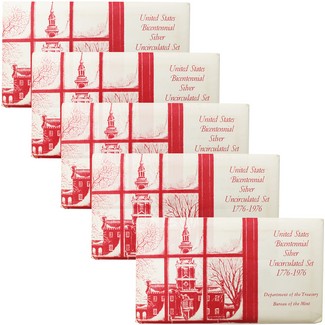 1976 3 Piece Silver Mint Set (Special Holiday Packaging) (5 Count)