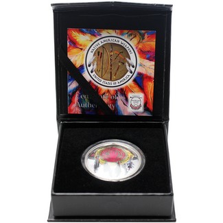 2021 $1 Seminole Blowgun 1oz Silver Proof Curved Coin in OGP