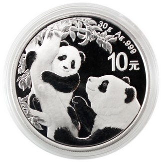2021 China Silver Panda 30 Gram BU Coin Will Arrive in a Capsule