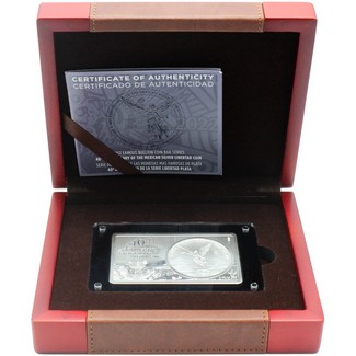 40th Anniversary of the Mexican Libertad 1oz Silver Coin and 2oz Silver Reverse Proof Bar Set
