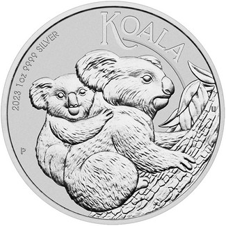 2023 P $1 Australia 1 oz Silver Koala Brilliant Uncirculated in Capsule