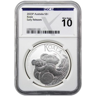 2023 P $1 Australia 1 oz Silver Koala NGCX 10 Early Releases NGCX Label