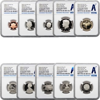 2023 S Clad Proof Set NGC PF70 Ultra Cameo Advance Releases
