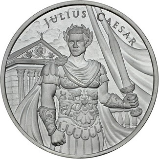 Julius Caesar Legendary Warriors Series 1oz .999 Silver Medallion
