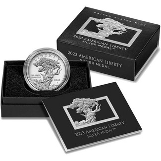 2023 P American Liberty Series 1oz Silver Proof Medal in OGP