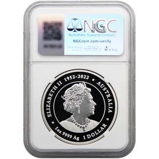 2024年 オーストラリア 銀貨 NGC PF70 UC クリソプレーズ 天然石 2024
