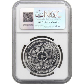 2024 1oz Antiqued Sil UHR Sun Spirit Coin NGC MS70 | The Coin Vault