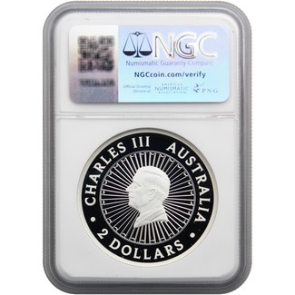 2024 P125 $2 Proof Australia Lunar Series 2oz Silver Year of the