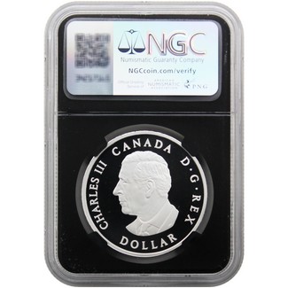 2025 $1 Proof Canada 1oz Silver Peace Dollar NGC PF70 UC FDI Black